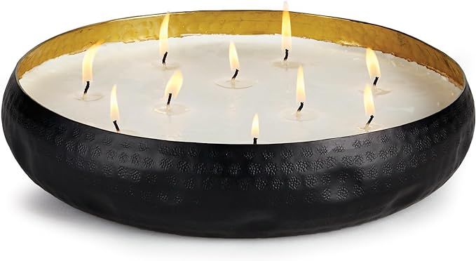 10-Wick Candle Tray Black | Amazon (US)