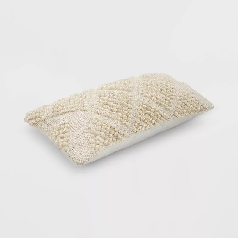 Decorative Throw Pillow Looped Diamond Cream - Threshold™ | Target
