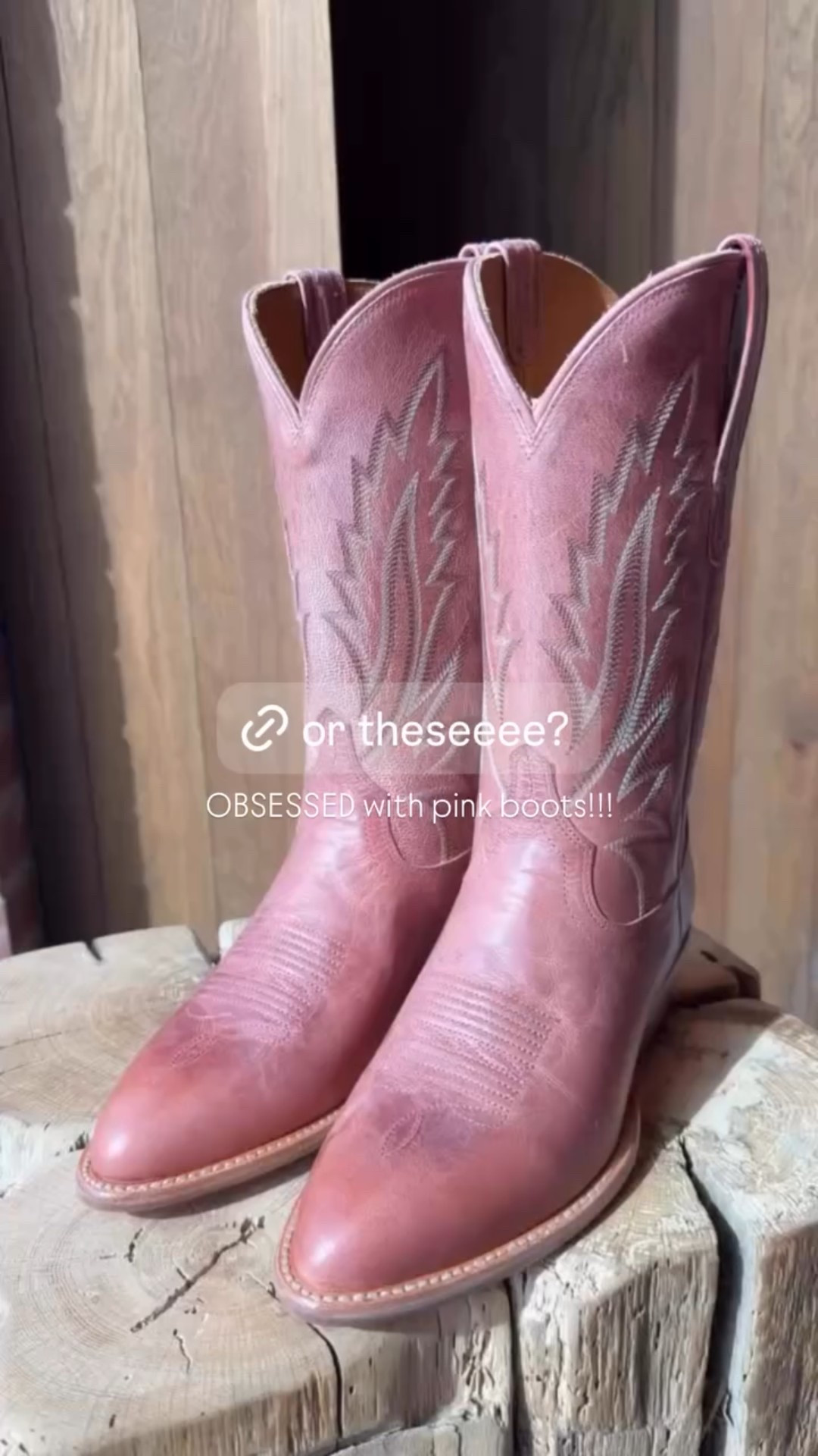 OBSESSED with pink boots!!! @tecovas