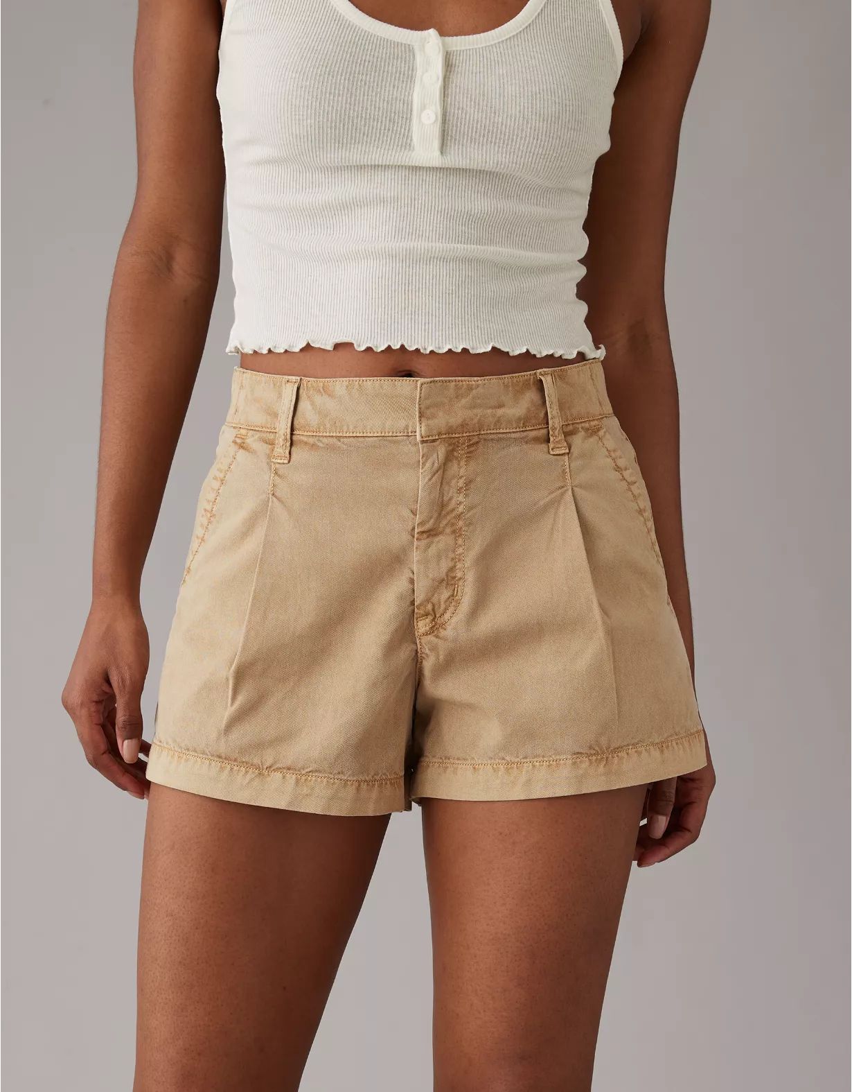 AE High-Waisted Trouser Short | American Eagle Outfitters (US & CA)