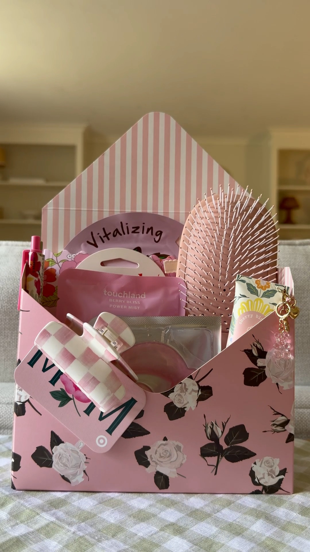 I love the envelope gift boxes and when I found these floral ones I knew I wanted to make a Mother’s Day gift! These kitsch brushes with customizable charms are too cute and I included lots of other treats the mom in your life will love!

#LTKSeasonal #LTKmomlife #LTKHome