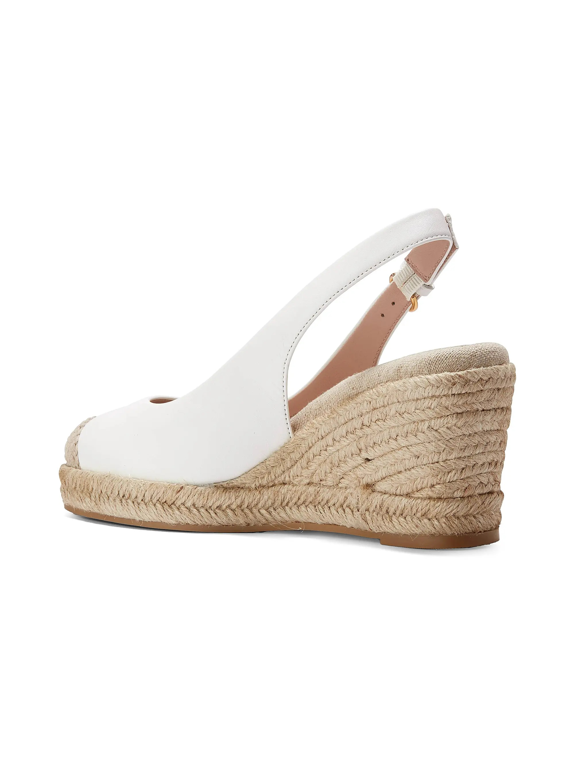 Espadrille 80MM Leather Platform Slingback Wedge Pumps | Saks Fifth Avenue