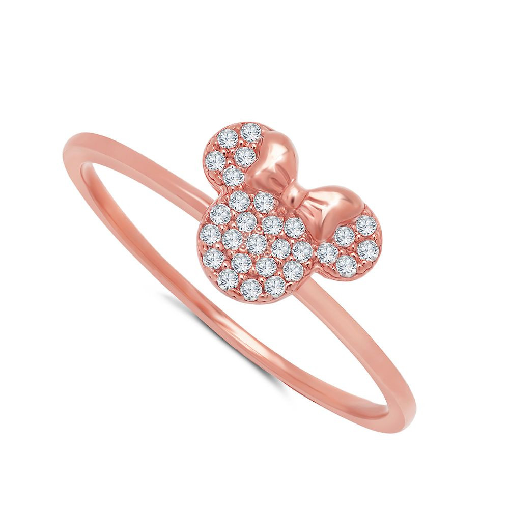 Minnie Mouse Icon Ring by CRISLU – Rose Gold | Disney Store