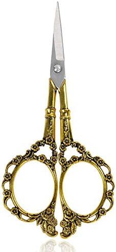 BIHRTC Vintage European Style Plum Blossom Scissors for Embroidery, Sewing, Craft, Art Work & Eve... | Amazon (US)