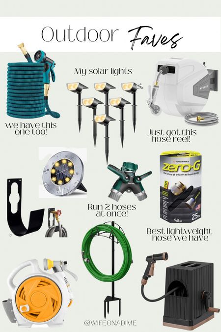 Amazon outdoor faves! I own many of these and we use them like crazy in spring and summer. Light weight water hose, Solar lights, uplights, water hose, water hose reel. 

#LTKFind #LTKhome #LTKSeasonal