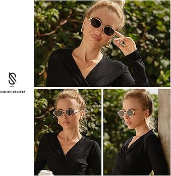 SOJOS Retro Oval Sunglasses for Women Men Trendy Sun Glasses Classic Shades UV400 Protection SJ12... | Amazon (US)