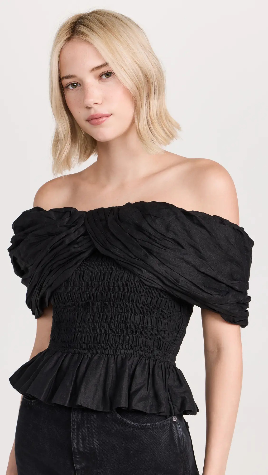 Sea Loren Solid Cambric Off Shoulder Top | Shopbop | Shopbop