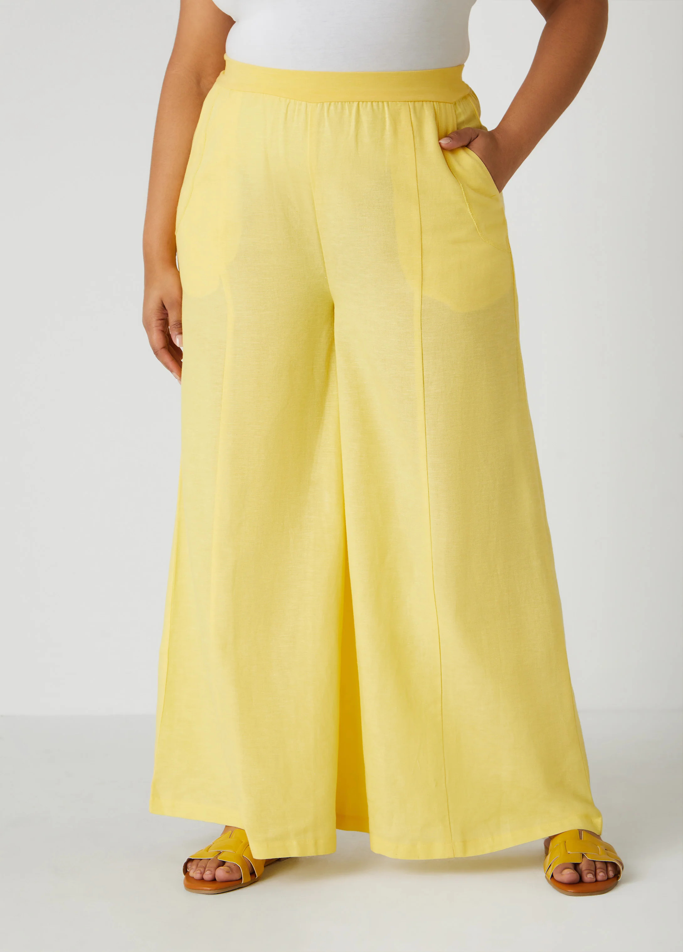 Pull On Wide Leg Pants | Ashley Stewart