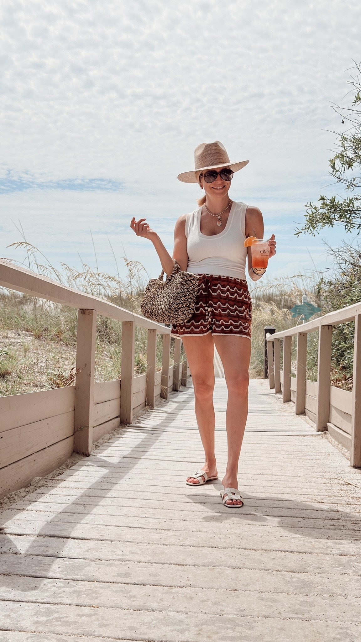 Crochet beach shorts and straw beach bag under $100!

#LTKootd #LTKSwim #LTKSeasonal