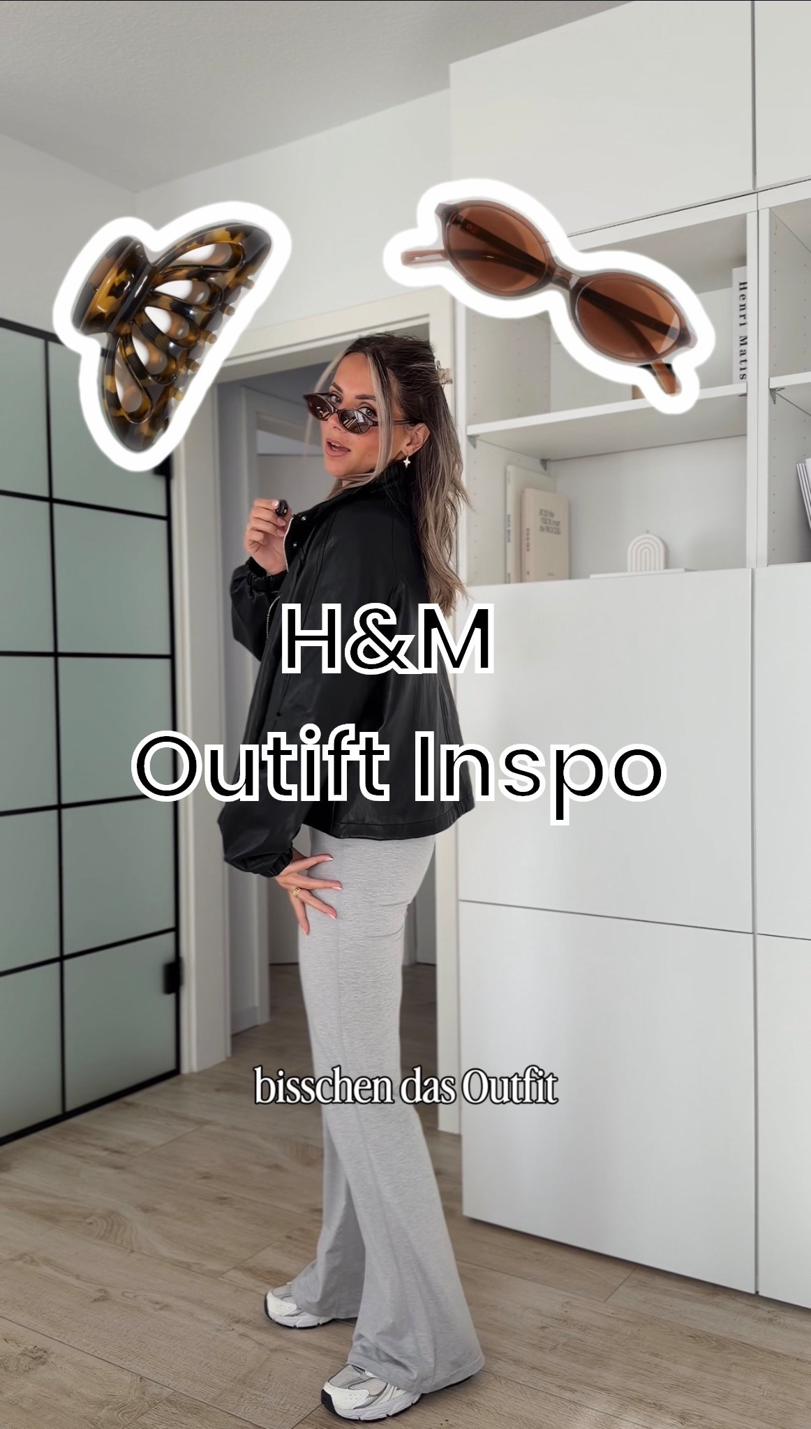 H&M Outfit Inspo, Lederjacke, Flared Leggings, Sneaker 

#LTKshoes #LTKdeutschland #LTKspring