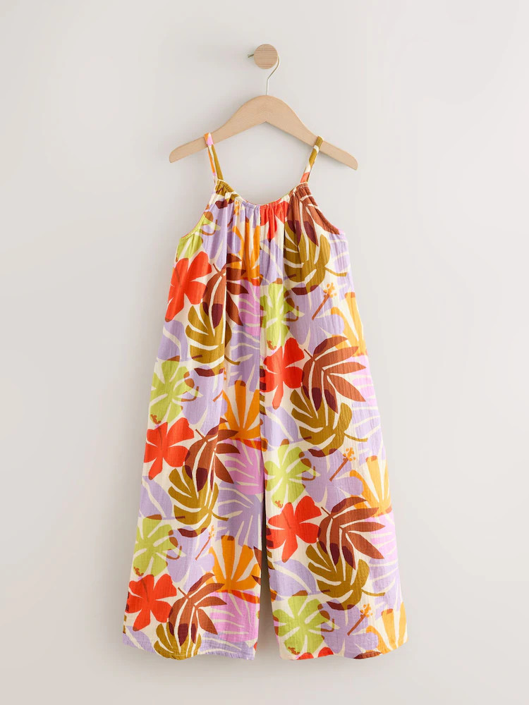Palm Print Strappy Playsuit (3-16yrs) | Next US
