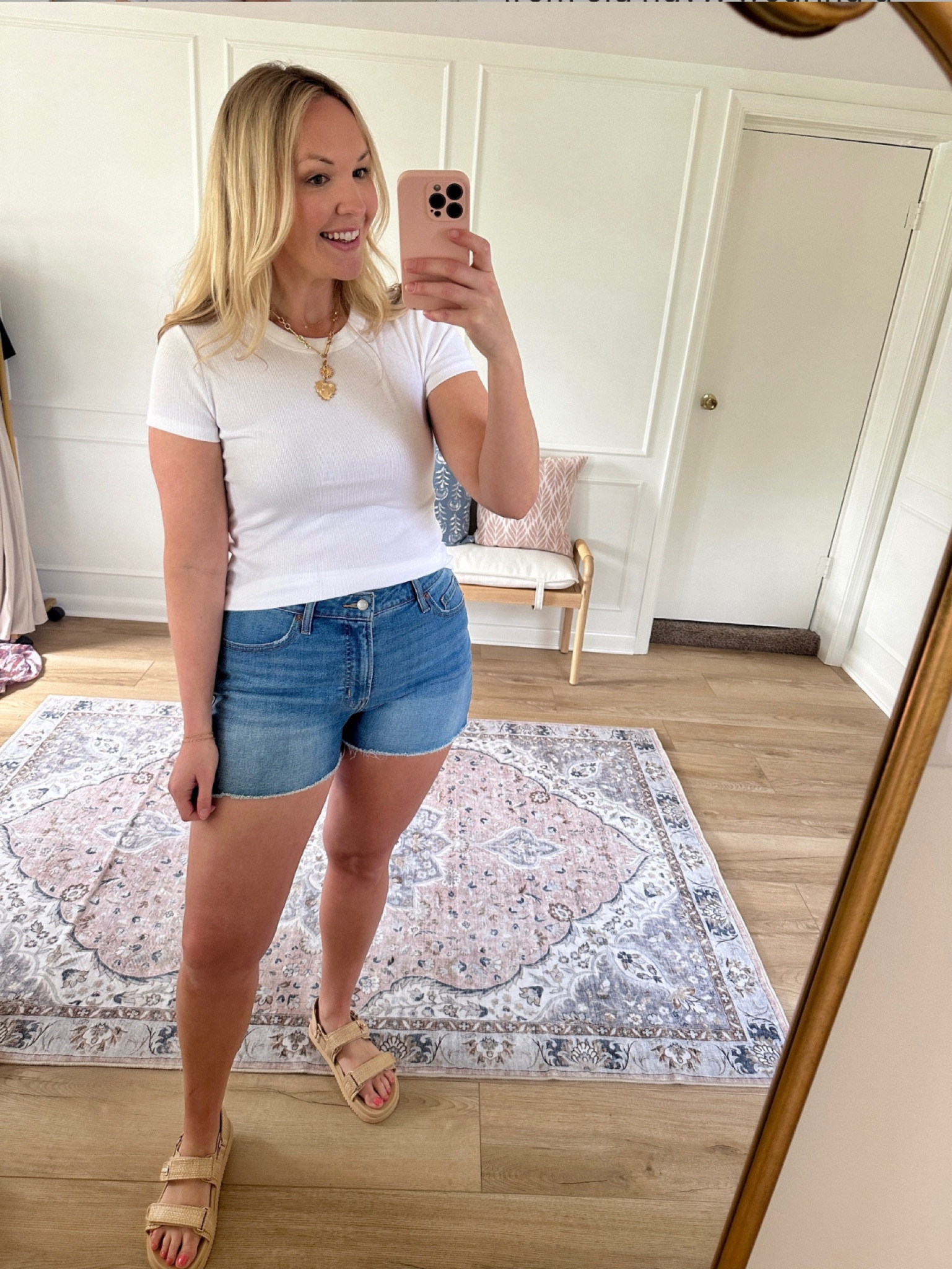 Summer outfit - spring outfit, old navy shorts. I’m wearing a size 12 

#LTKmidsize #LTKSeasonal #LTKstyletip