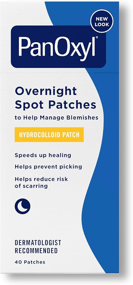 PanOxyl PM Overnight Spot Patches, Advanced Hydrocolloid Healing Technology, Fragrance Free, 40 C... | Amazon (US)