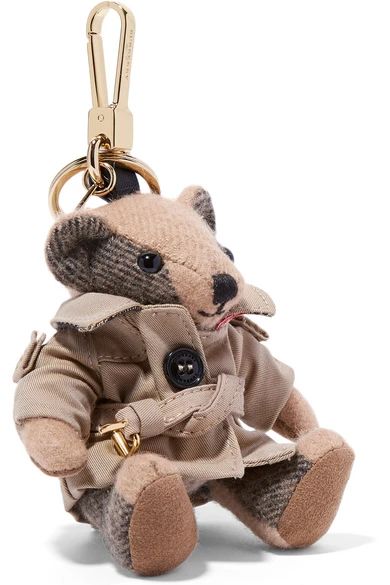 Checked cashmere keychain | NET-A-PORTER (US)