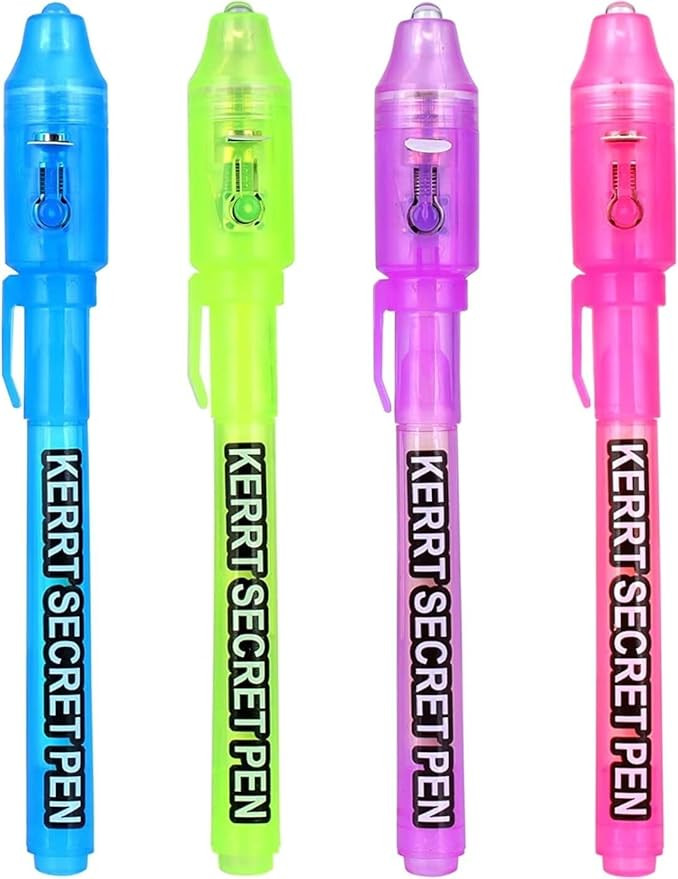 Invisible Ink Pen with UV Light Secret Message Pen Spy Pens Magic Invisible Markers Classroom Gif... | Amazon (US)