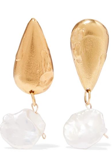 Alighieri - The Fear And The Desire Gold-plated Pearl Earrings | NET-A-PORTER (US)
