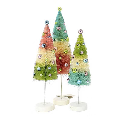 Bethany Lowe 11.0 Inch Pastel Bottle Brush Tree Spring Beads Celebrate Bottle Brush Trees | Target