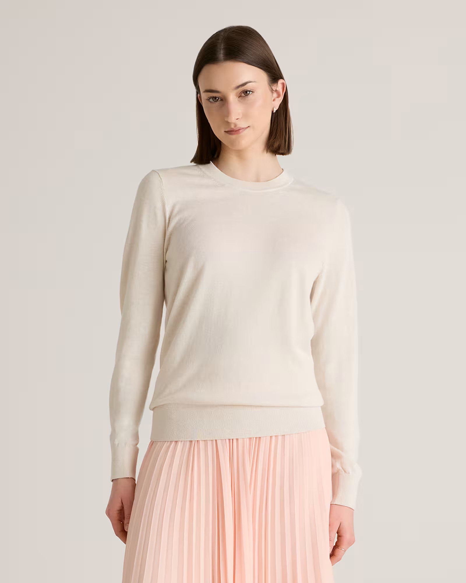 Lightweight Cotton Cashmere Crew Sweater | Quince