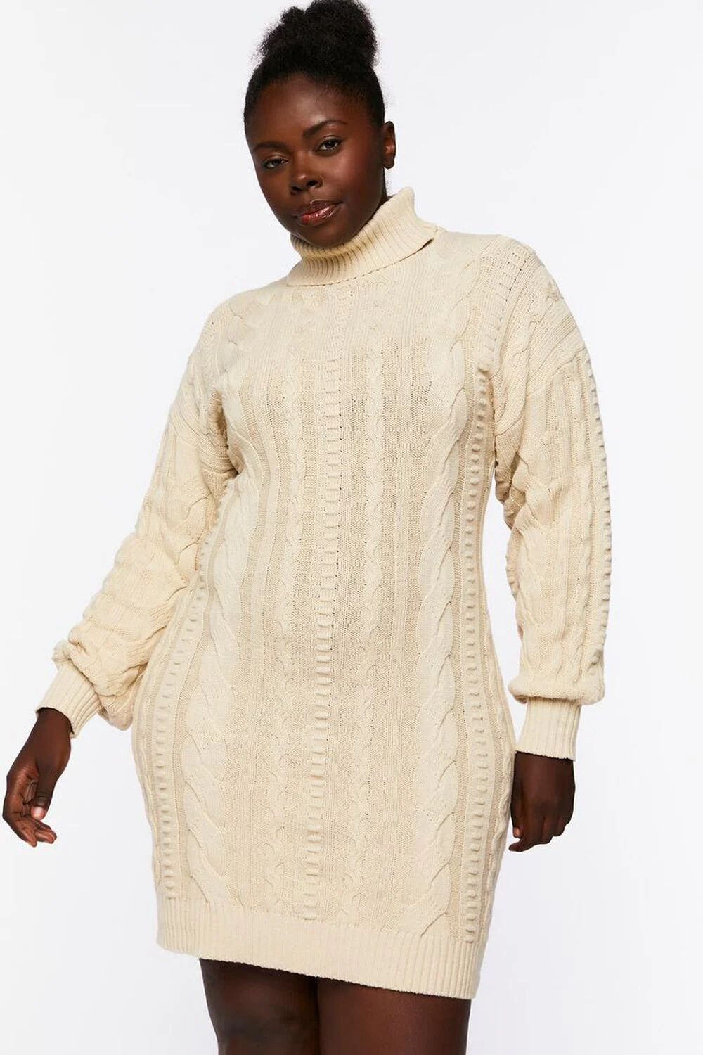 Plus Size Cable Knit Sweater Dress | Forever 21 (US)