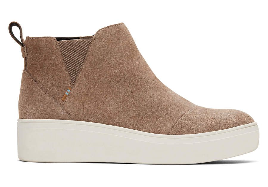 Taupe Grey Suede Women's Jamie Slip-Ons | TOMS | TOMS (US)