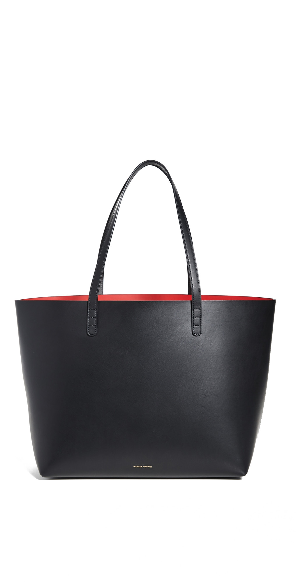 Mansur Gavriel Large Tote Bag Black/Flamma One Size | Shopbop