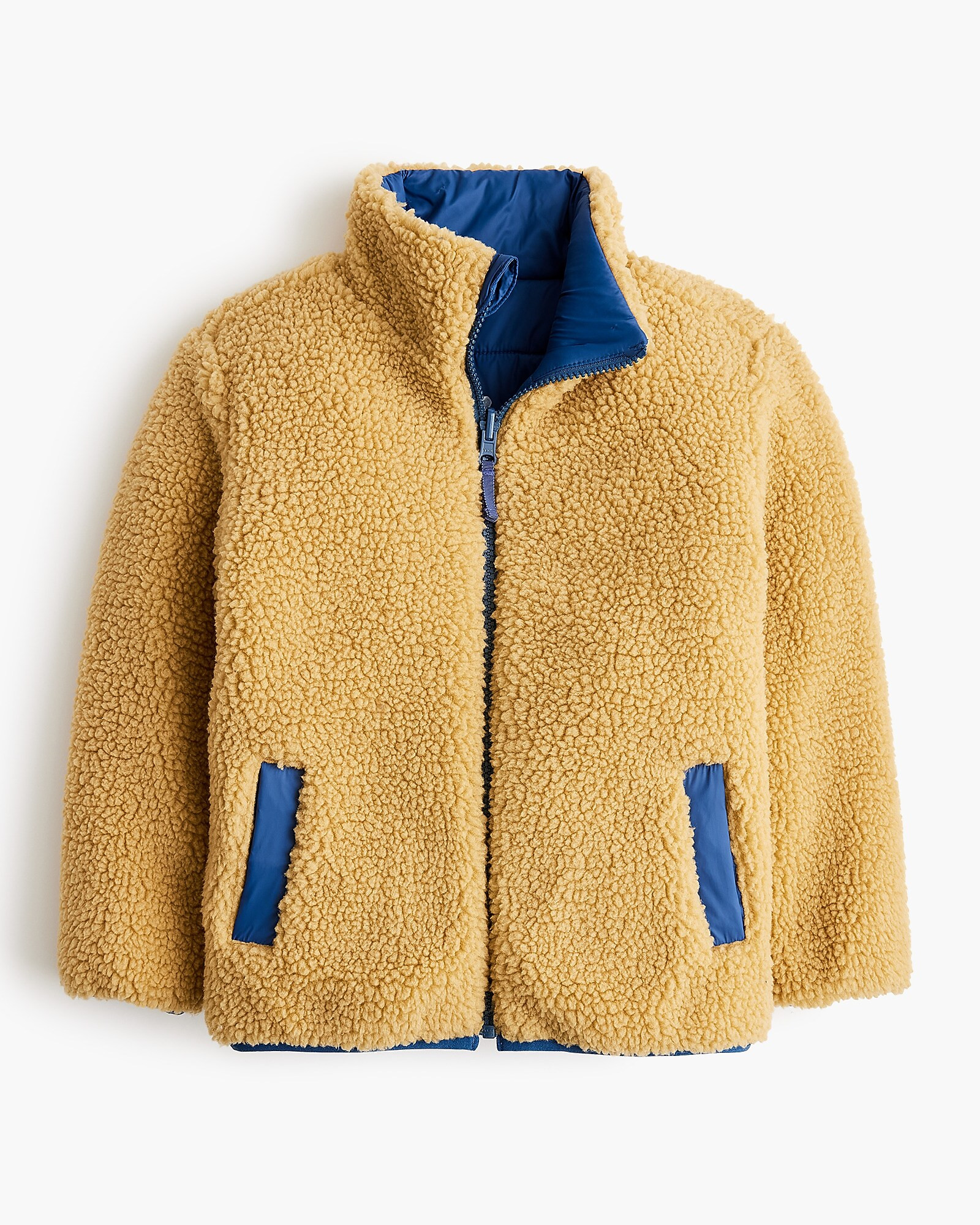 Kids' reversible sherpa puffer jacket | J.Crew Factory