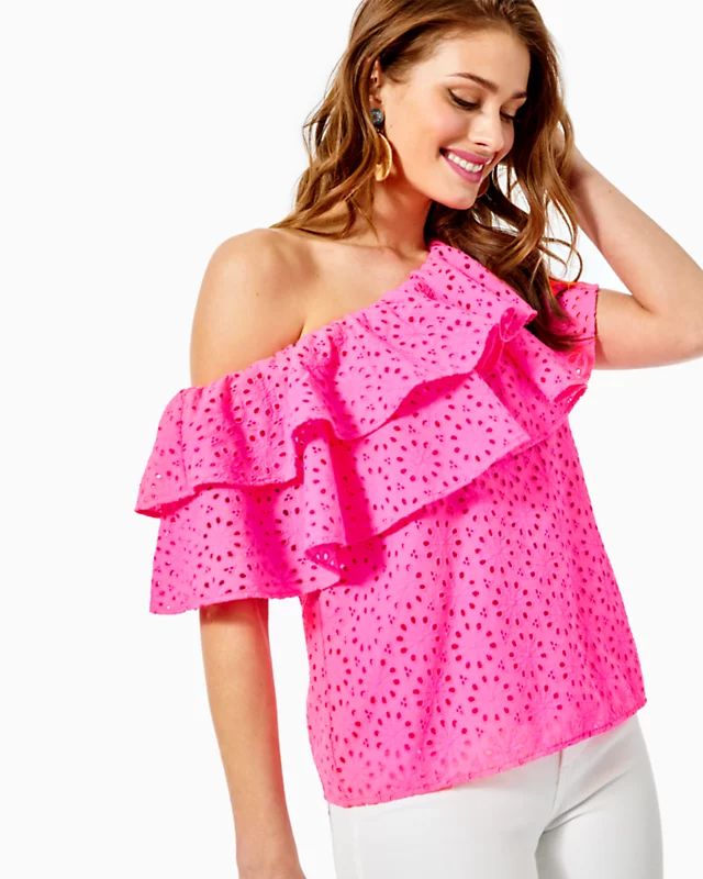 Trixie One-Shoulder Top | Lilly Pulitzer