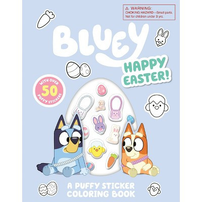 Bluey: Happy Easter! a Puffy Sticker Coloring Book - by  Penguin Young Readers Licenses (Paperback) | Target