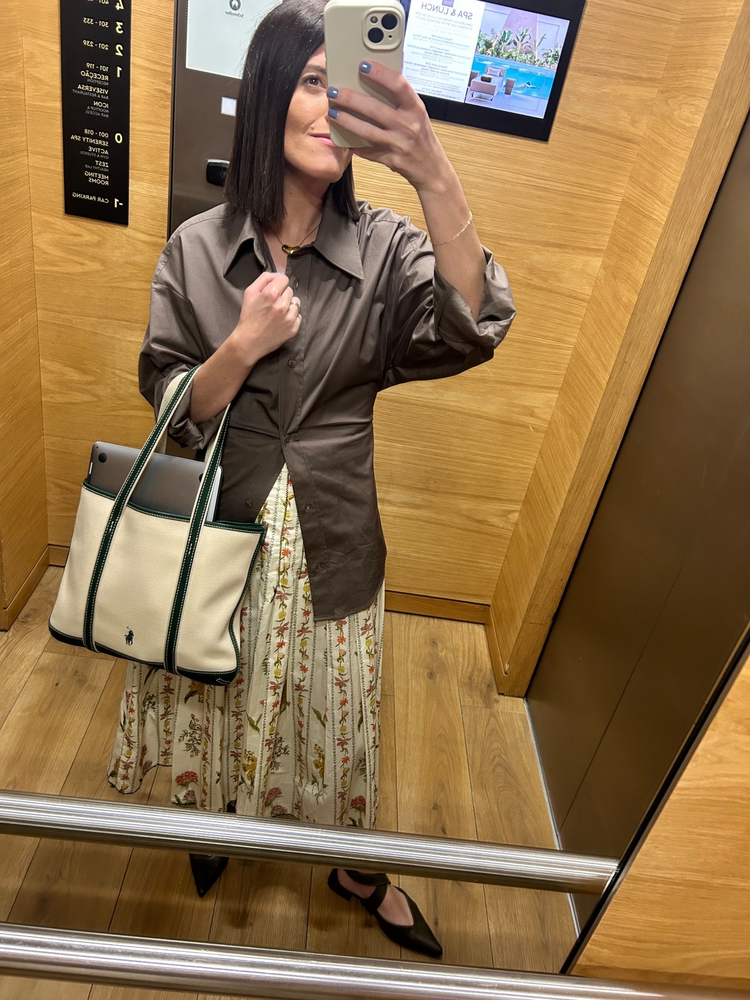Shirt - Zara, XS
Skirt - Zara, Small 
Shoes - ASOS
Necklace - Amazon 
Purse - Ralph Lauren 

#LTKStyleTip #LTKFindsUnder100 #LTKFindsUnder50