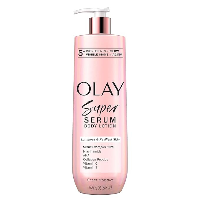 Olay Super Serum Hand & Body Lotion for Dry Skin, 24hr Long Lasting Hydration, 5+ Ingredient Seru... | Amazon (US)