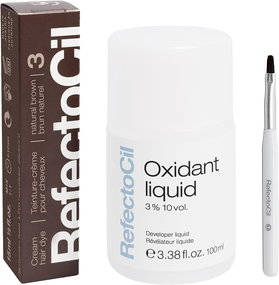 RefectoCil Hair Tinting Kit Includes Eyebrow Tint + Liquid Oxidant 3% + Mixing Brush | Amazon (CA)