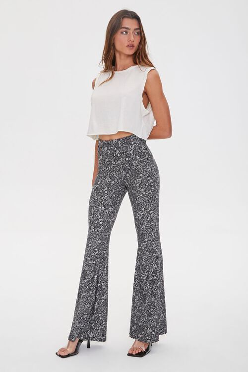 Jordyn Paisley Print Flare Pants | Forever 21 (US)