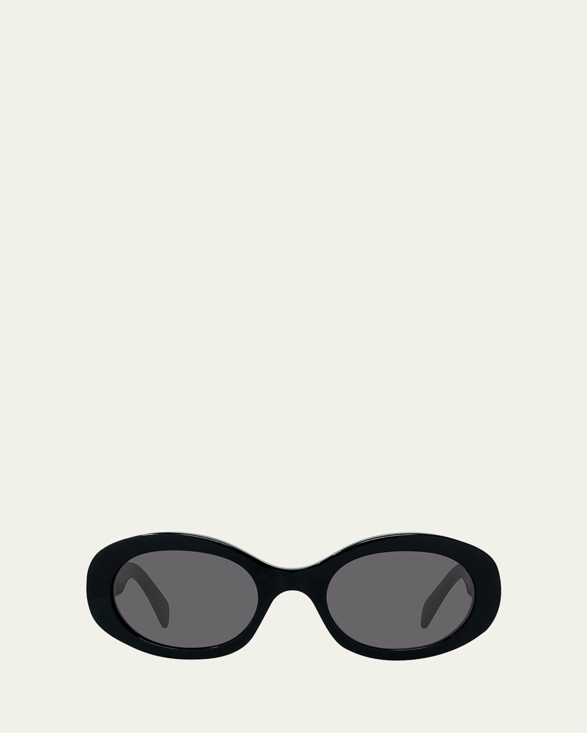 Triomphe Logo Oval Acetate Sunglasses | Bergdorf Goodman