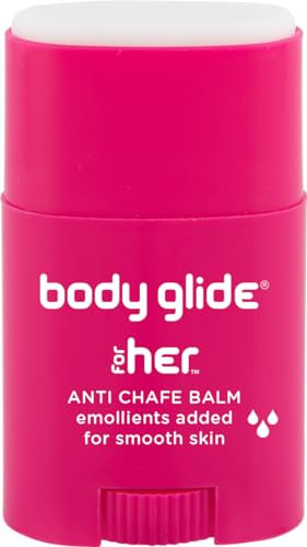 Body Glide For Her Anti Chafe Balm | Chafing stick with added emollients | Great for dry, sensitive skin and/or sensitive areas | Use on chest, bra, butt, groin, arm, and thigh chafing | 0.8oz | Amazon (US)