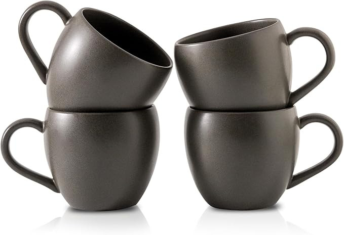 Coffee Mugs Set of 4, Ceramic 16 oz Coffee Cups for Tea, Milk, Cereal, Cappuccino, Porcelain Latt... | Amazon (US)