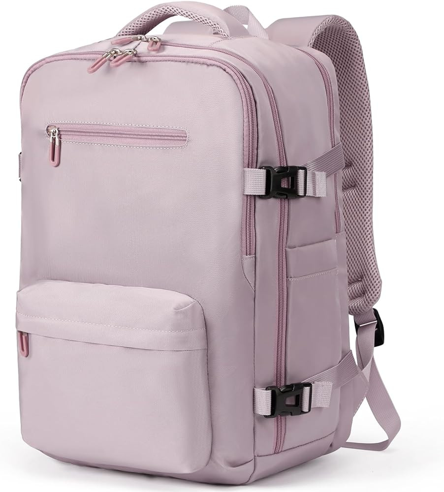 SHRRADOO 17inch Laptops Backpack for Women Men Pink khaki | Amazon (US)