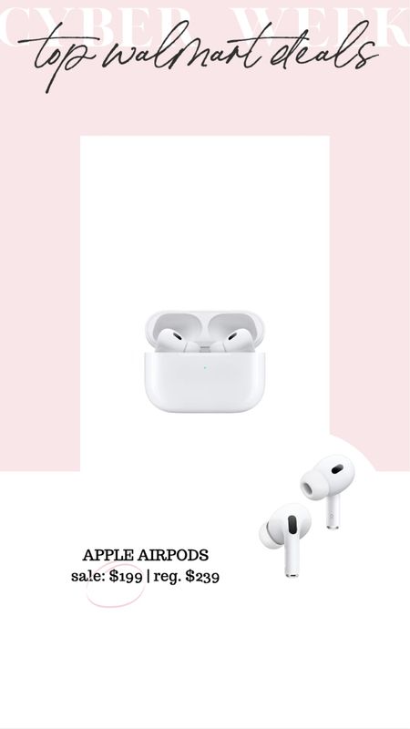 Top Walmart cyber day sales, Apple AirPods marked down to $199! Perfect stocking stuffer, holiday gift for anyone 

#LTKCyberweek #LTKGiftGuide #LTKsalealert