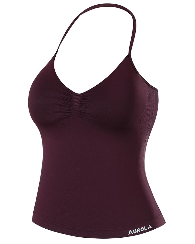 AUROLA Influence Longline Strappy Workout Halter Tops for Women,Removable Cups Padded Bras Impact... | Amazon (US)