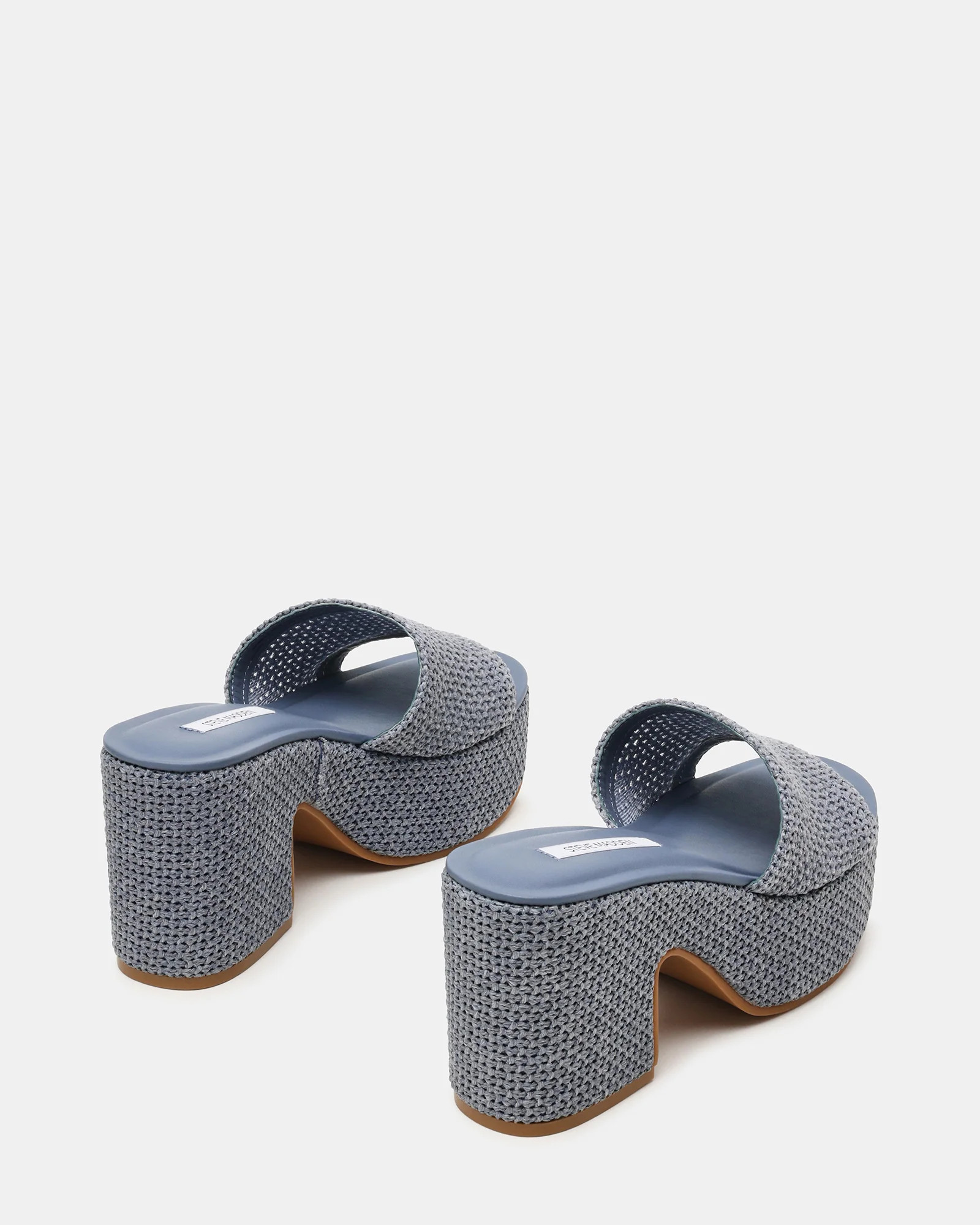 TRIPPY Blue Platform Mule Women's Sandal | Steve Madden (US)