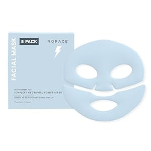 NuFACE IonPlex Hydra-Gel Power Mask - Hydrogel Korean Face Mask to Help Boost Hydration, Smooth F... | Amazon (US)