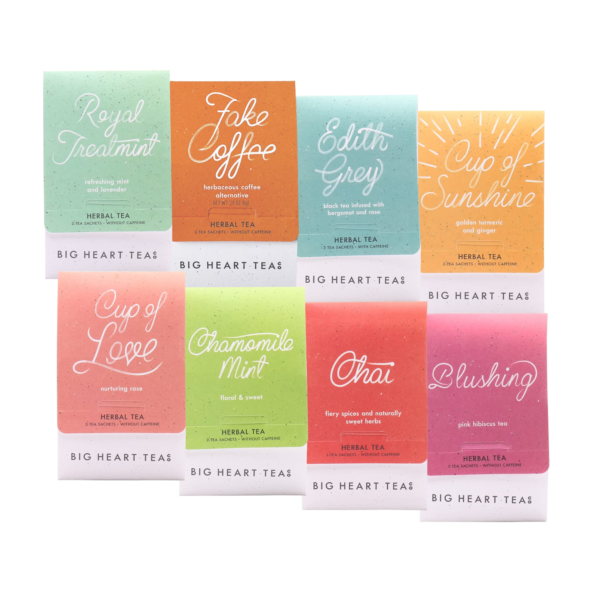 Big Heart Tea Co. Tea Bags Sampler Set - Certified Organic, Ayurvedic Herbal Tea - Small Batch Gr... | Amazon (US)