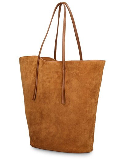 Little Liffner - Large soft leather tulip tote bag - Rhum | Luisaviaroma | Luisaviaroma