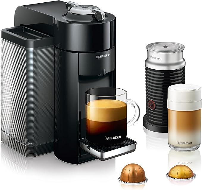 Nespresso Vertuo Coffee and Espresso Machine Bundle by De'Longhi with Aeroccino Milk Frother and ... | Amazon (US)