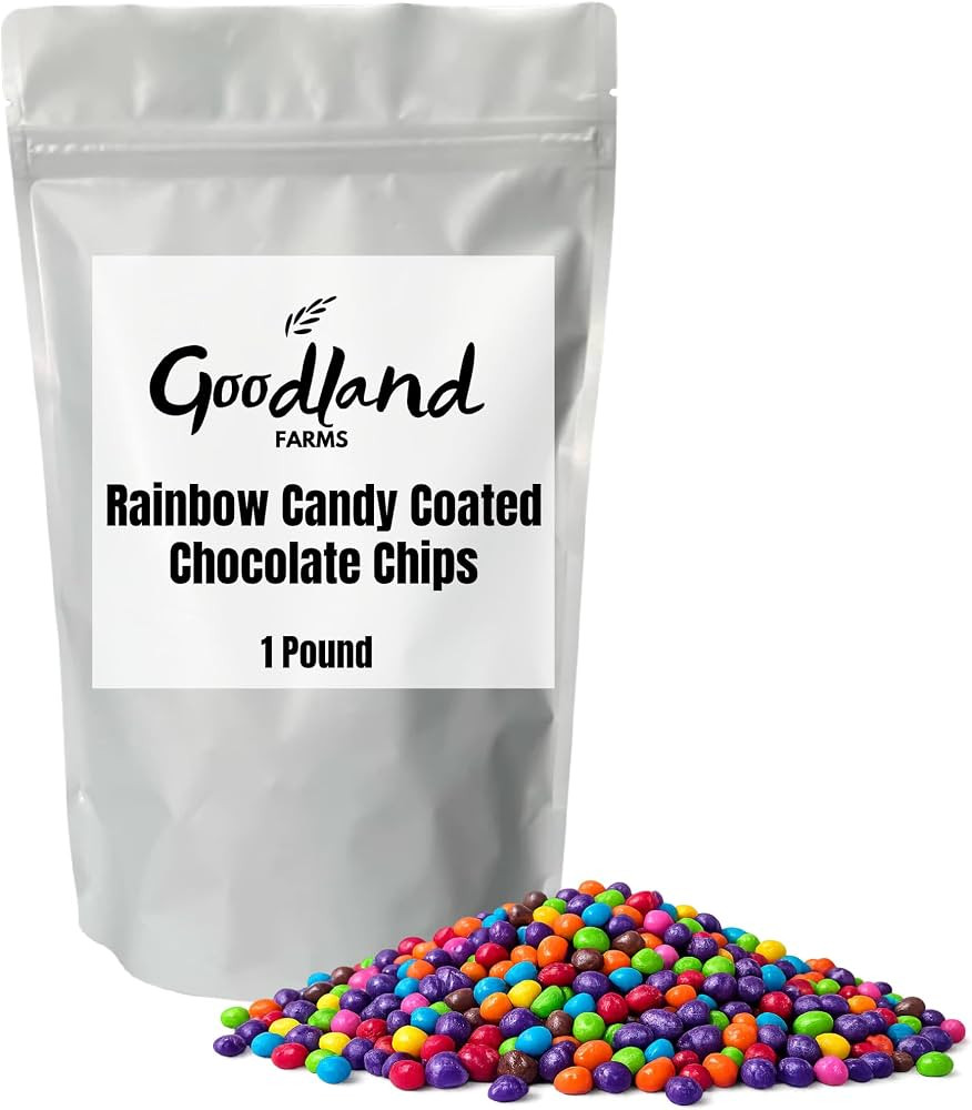 Rainbow Candy Coated Chocolate Chips, 1 lb Resealable Bag, Cosmic Brownie Rainbow Sprinkles for B... | Amazon (US)