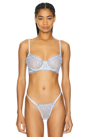 KAT THE LABEL Sofia Underwire Bra in Corn Flower from Revolve.com | Revolve Clothing (Global)