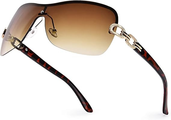 OPTOFENDY Y2K Sunglasses for Women Men, Trendy Sunglasses Men Women | Amazon (US)