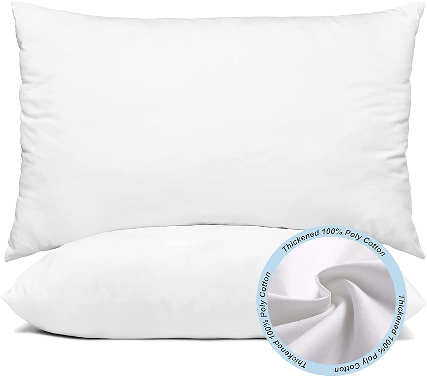 Utopia Bedding Throw Pillows Insert (Pack of 2, White) - 12 x 20 Inches Bed and Couch Pillows - Indo | Amazon (US)