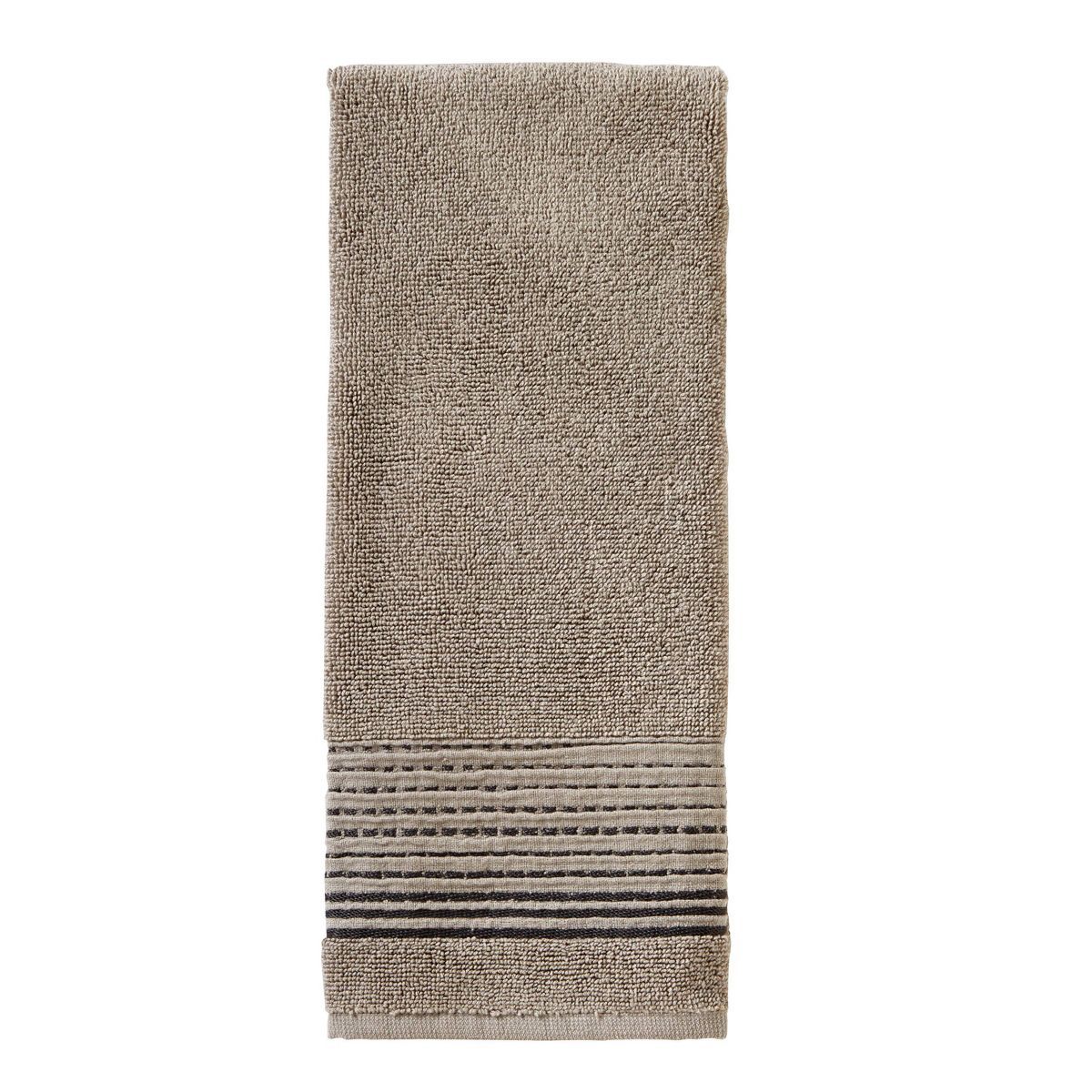 Chadwick Striped Towel Taupe - SKL Home | Target