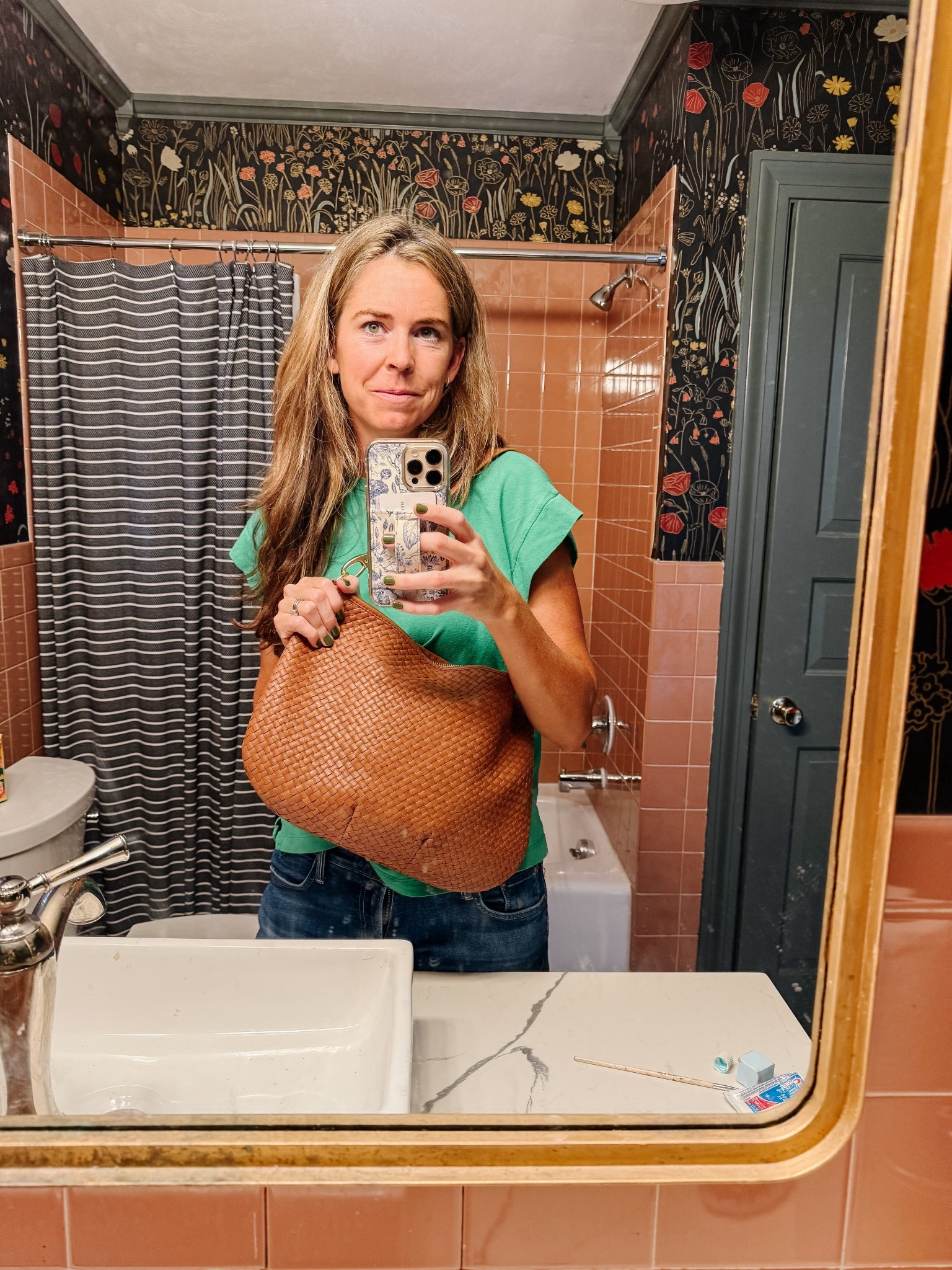 Me taking myself too seriously…but I did get a new Quince Purse and love it!  