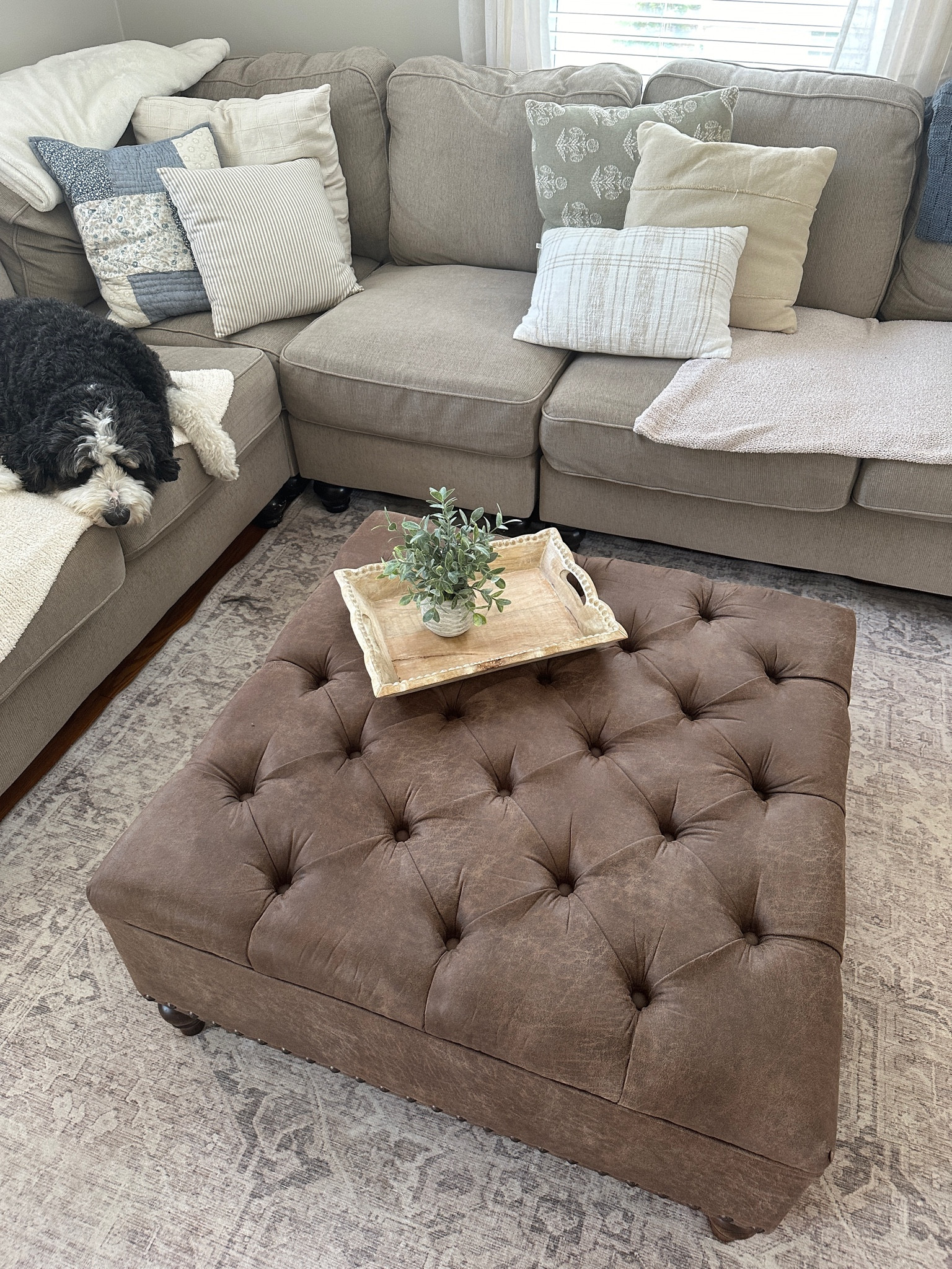 Living room inspo

tufted brown square ottoman, faux leather, target find 

Neutral style, decor inspo, affordable, look for less, throw blanket, throw pillows 

#LTKfindsunder50 #LTKhome #LTKfindsunder100